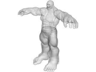 Hulk 3D Model preview