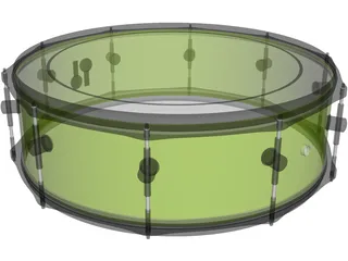 Sonor Snare Drum 3D Model preview
