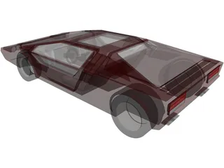 Maserati Boomerang 3D Model preview
