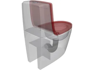 Roca Chroma Toilet 3D Model preview