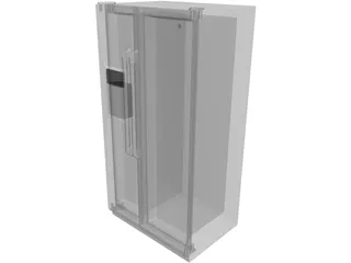 GE Refrigerator 3D Model preview