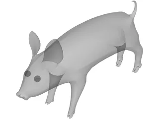 Pig 3D Model preview