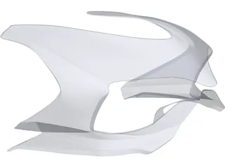 Ducati Panigale Front Fairing 3D Model preview