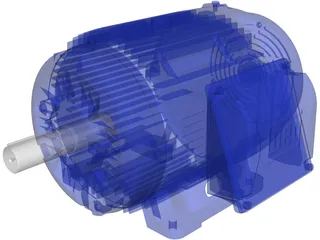 Weg Electric Motor 3D Model preview