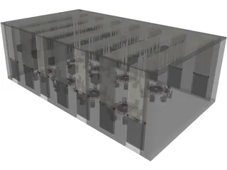 Restaurant 3D Model preview