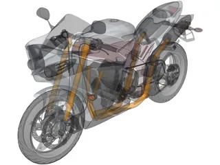 Yamaha R1 3D Model preview
