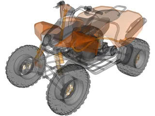 KTM Quad 3D Model preview