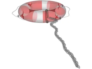 Life Buoy 3D Model preview