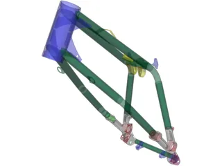 BMW G450X Frame (2009) 3D Model preview