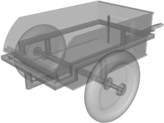 Buggy for Children Electric ATV 3D Model preview