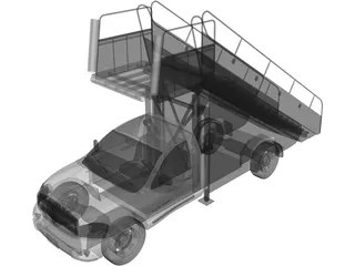 Dodge Ram 2500 Boarding Car 3D Model preview