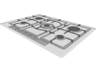 Siemens Gas Stove 3D Model preview
