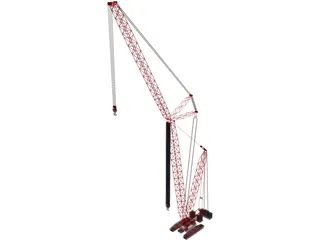 Crane Crawler Tall 3D Model preview