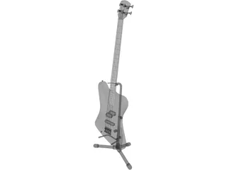Guitar Bass 3D Model preview