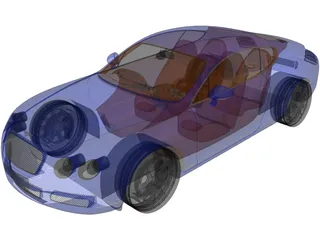 Bentley Continental GT 3D Model preview