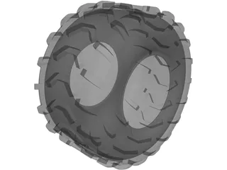 ATV Tire 3D Model preview