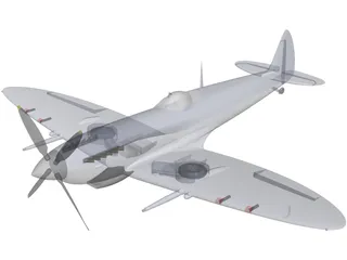 Spitfire 3D Model preview