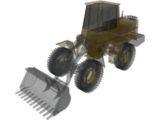 Wheel Loader 3D Model preview