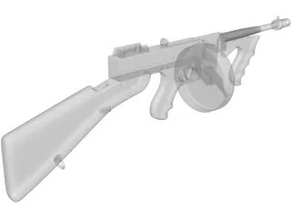 Thompson Model 1929 3D Model preview