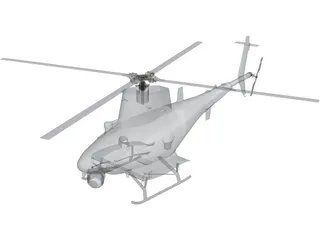 Northrop Grumman MQ-8 Fire Scout 3D Model preview