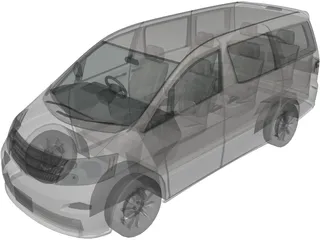 Toyota Alphard (2002) 3D Model preview