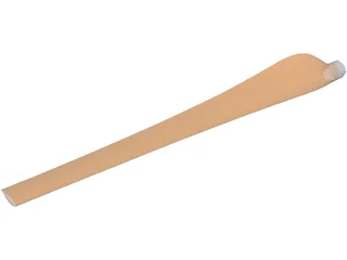 Horizontal Axis Wind Turbine Blade 3D Model preview