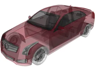 Cadillac ATS (2013) 3D Model preview