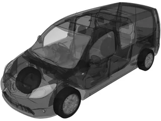 Mercedes-Benz Citan Dualiner 109 CDI (2012) 3D Model preview