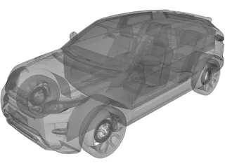 Range Rover Evoque Coupe (2011) 3D Model preview