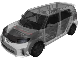 Scion xB (2013) 3D Model preview