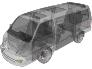 Toyota HiAce (2004) 3D Model preview