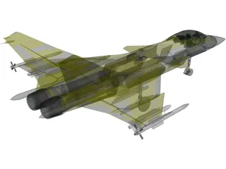 AF-36 Front Line Fighter 3D Model preview