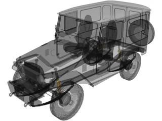 Toyota Land Cruiser FJ40 3D Model preview