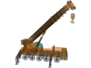 All Terrain Crane 3D Model preview