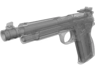 Sig P210 3D Model preview