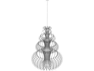 Iron Chandelier 3D Model preview