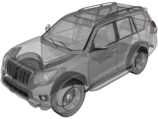 Toyota Land Cruiser Prado (2010) 3D Model preview