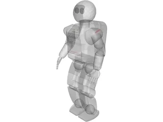 Honda Asimo Robot 3D Model preview