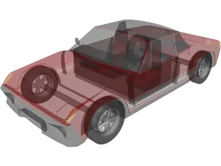 Porsche 914 3D Model preview