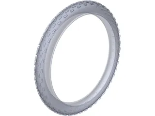 Tyre Bicycle 3D Model preview