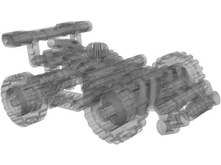Lego Car 3D Model preview