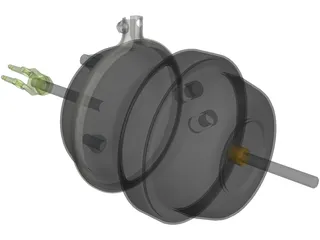 Brake Air Chamber 3D Model preview