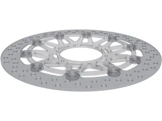 Honda CBR929/954RR Brake Disk 3D Model preview