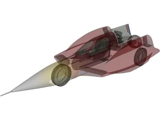 Turbo Sonic Concept 3D Model preview
