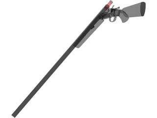 Winchester 12 Gause 3D Model preview