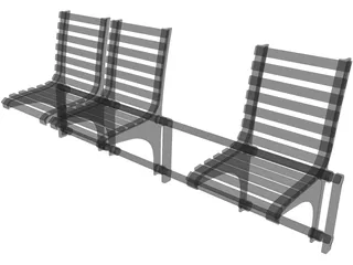 Bench 3D Model preview