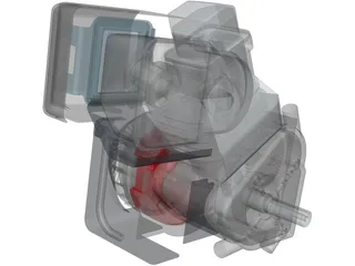 Briggs Baja Engine 3D Model preview
