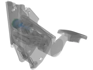 Brake Pedal 3D Model preview