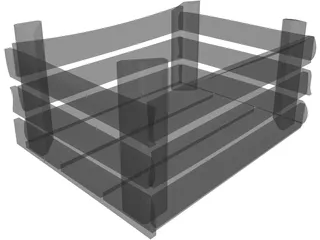 Wood Box 3D Model preview
