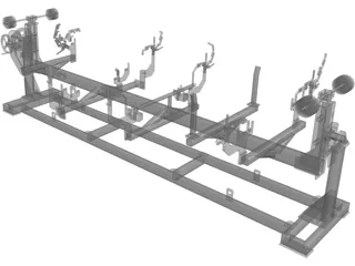 Body DT Test Jig 3D Model preview